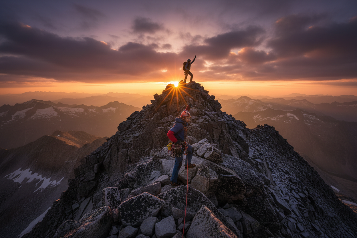 climbing a mountain motivational